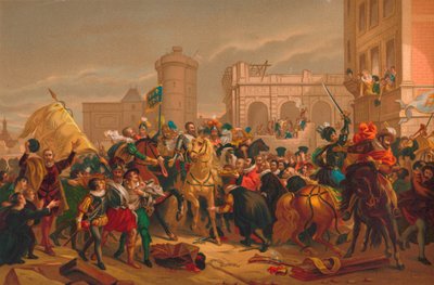 Lentree dHenri IV a Paris Henri IV:s intåg i Paris, 1817 av Unbekannt