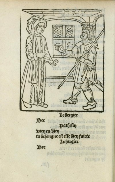 Mäster Pathelins fars, ca. 1490. av Unbekannt