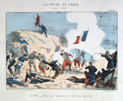 Infångandet av Paris, 22 maj 1871 av Unbekannt