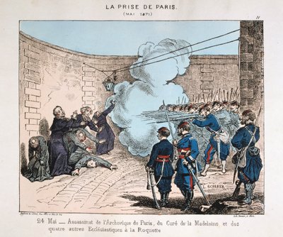 The Capture of Paris, 24 maj 1871 av Unbekannt