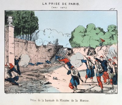Infångandet av Paris, maj 1871 av Unbekannt