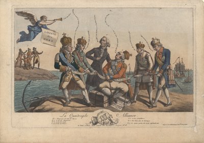 La Quadruple Alliance, 1800. av Unbekannt