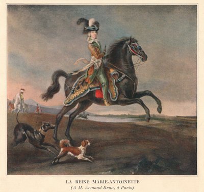 Drottning Marie Antoinette, 1783. av Unbekannt