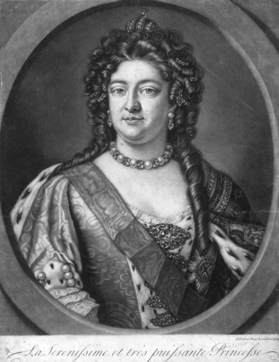 Serenissima och mycket kraftfull prinsessa, 1734 av Unbekannt