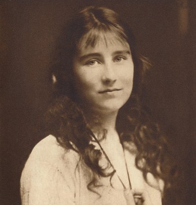 Lady Elizabeth Bowes-Lyon som ung flicka, c1917, 1937 av Unbekannt