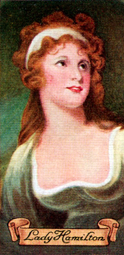 Lady Hamilton, hämtat från en serie cigarettkort, 1935 av Unbekannt