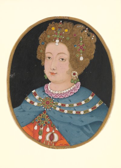 Dam i Elizabethansk kostym, sent 1600-tal. av Unbekannt