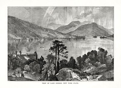 Lake George, delstaten New York, USA, 1877 av Unbekannt