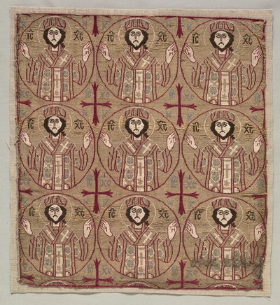 Lampas med rundlar av bilden av Kristus i välgörande pose, 1550-1650. av Unbekannt