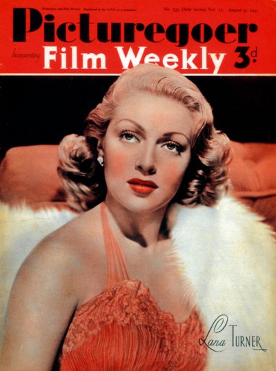 Lana Turner 1921-1995, amerikansk skådespelerska, 1941 av Unbekannt