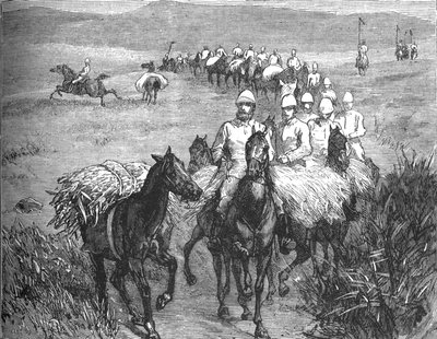 Lancers som återvänder från ett försök, c1880 av Unbekannt