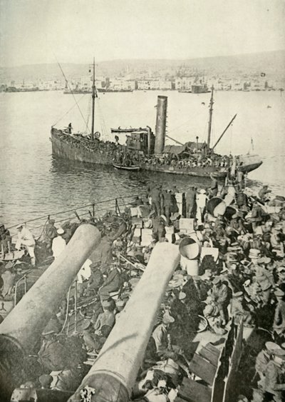 De brittiska truppernas landsättning i Salonika, 1919. av Unbekannt