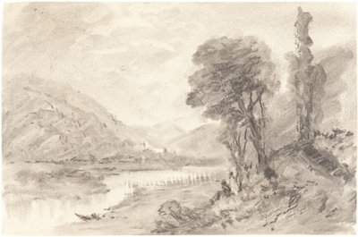 Landskap, 1800-talet. av Unbekannt