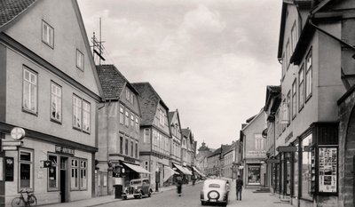 Langestrasse, Buckeburg, Tyskland, ca 1930-talet av Unbekannt