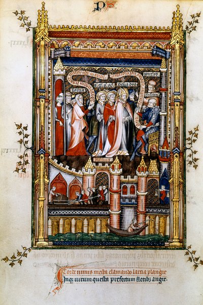 Larcia anklagar St Denis, 1317 av Unbekannt