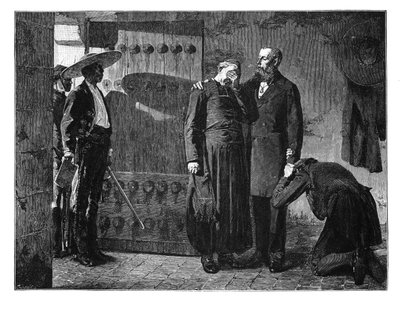 Kejsar Maximilians sista ögonblick, 1867, sent 1800-tal av Unbekannt