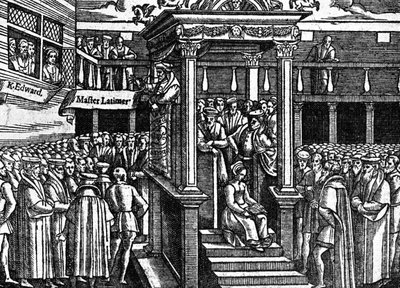 Latimar predikar inför kung Edward VI, c1550, c1902-1905 av Unbekannt
