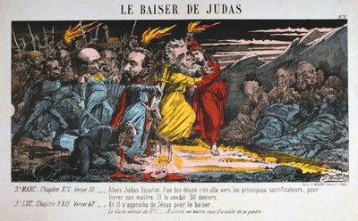 Judas kyss, Paris kommun, 1871. av Unbekannt