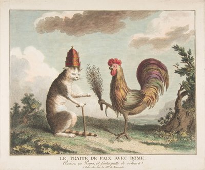 Fredsfördraget med Rom Fredsfördraget med Rom, ca. 1789. av Unbekannt