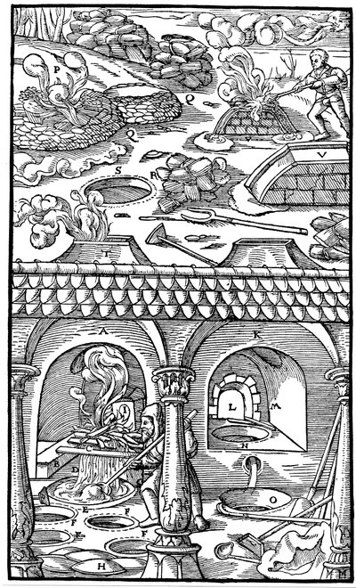 Blysmältning, 1556 av Unbekannt