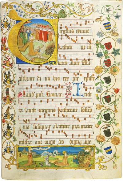 Blad från Antiphonary för Elisabeth von Gemmingen, ca. 1504 av Unbekannt