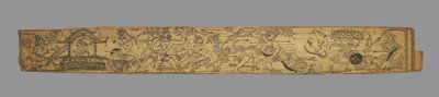 Blad från en romans av Chandrabhanu och Lavanyavati av Upendra Bhanja..., sent 1700-tal. av Unbekannt