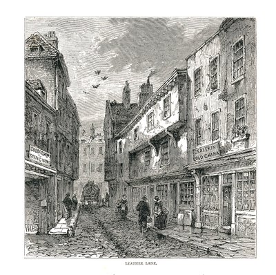 Leather Lane, 1878 av Unbekannt