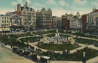 Leicester Square, London, ca 1900-talet. av Unbekannt