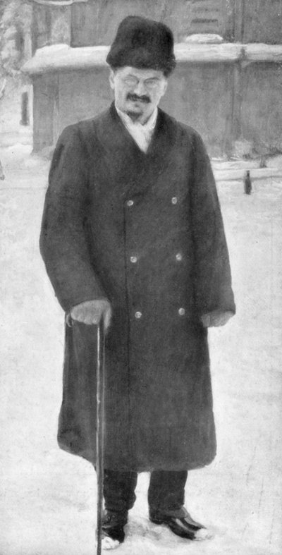 Leon Trotskij i Brest-Litovsk, 7 januari 1918, 1929 av Unbekannt