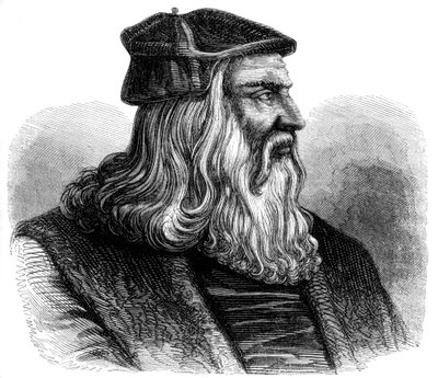 Leonardo da Vinci 1452-1519, 1500-talet 1849 av Unbekannt