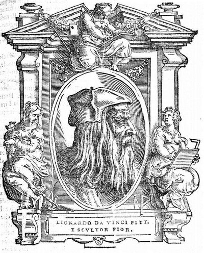 Leonardo Da Vinci. Från: Giorgio Vasari, Livet för de mest utmärkta italienska målarna, skulptörerna och arkitekterna, 1568 av Unbekannt