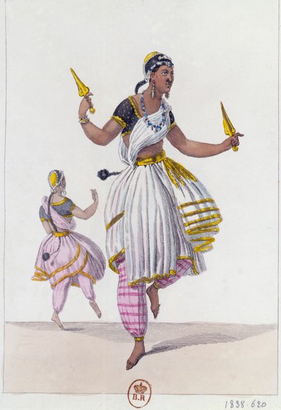 The Bayaderes, 1838 av Unbekannt