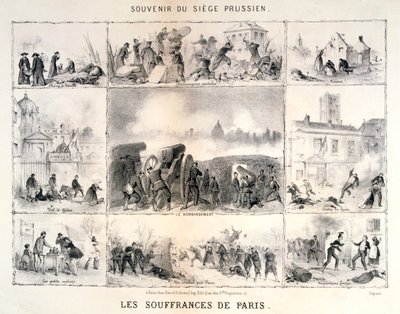 Paris lidanden, 1870-1871 av Unbekannt
