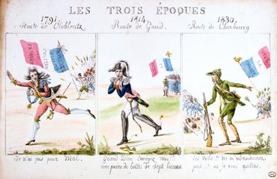 De tre åldrarna, revolutionen 1830, Paris av Unbekannt