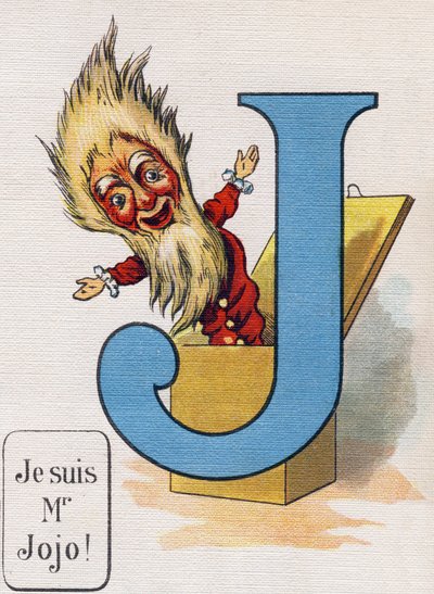 Bokstav J: Jag är Mr Jojo. Gravyr i "ABC L