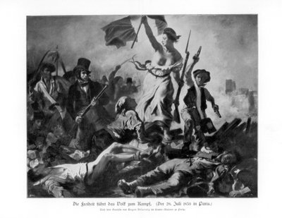 Liberty Leading the People 28 juli 1830 1900 av Unbekannt