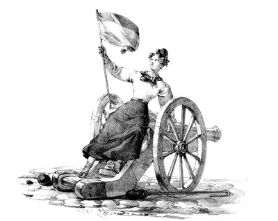 Liberty, revolutionen 27-29 juli 1830, Paris av Unbekannt
