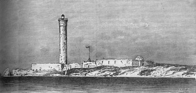 Fyr på ön Paros, Alexandria, c1882 av Unbekannt