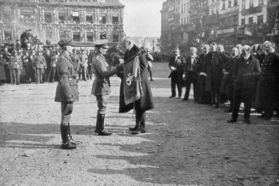 Lille befrias av den brittiska 5:e armén, Frankrike, 17 oktober 1918 av Unbekannt