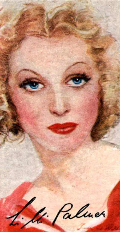 Lilli Palmer, 1914-1986, tyskfödd, internationell skådespelerska, 1900-talet av Unbekannt