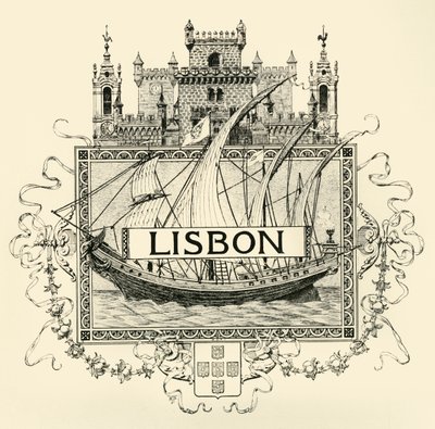 Lissabon, sent 1800-tidigt 1900-tal. av Unbekannt