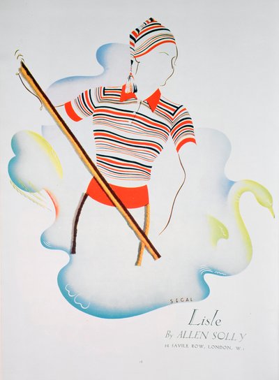 Lisle av Allen Solly, modeannons, 1937 av Unbekannt