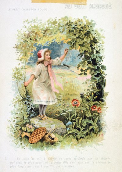 Rödluvan, 1800-talet av Unbekannt