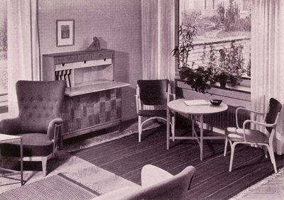 Vardagsmöbler av Carl-Axel Acking, tillverkade av A.B. Svenska Mobelfabrikerna, 1949. av Unbekannt