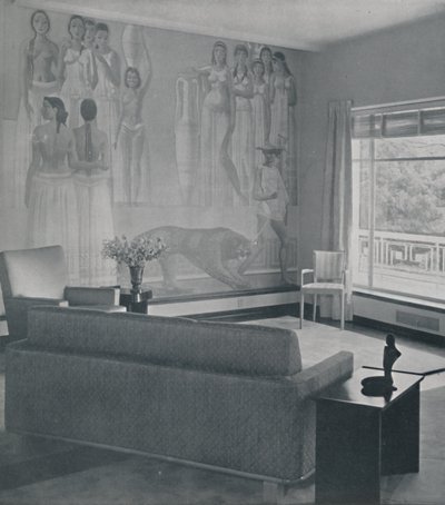 Vardagsrum i Cafritz-residenset i Georgetown, Nr. Washington D.C., 1942 av Unbekannt
