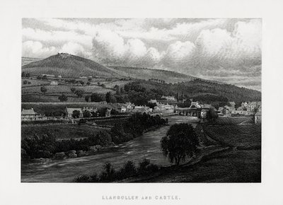 Llangollen och slottet, Denbighshire, norra Wales, 1896 av Unbekannt