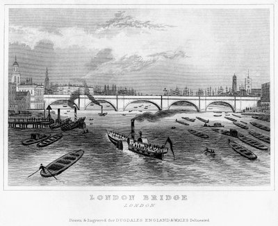 London Bridge, 1800-talet av Unbekannt