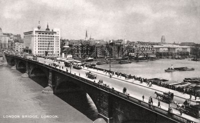 London Bridge, London, tidigt 1900-tal av Unbekannt