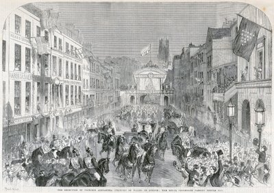 Londons välkomnande till prinsessan Alexandra, 1863 av Unbekannt
