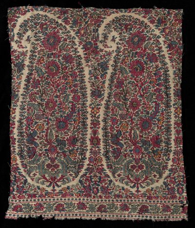 Långt sjalfragment, 1820-1825. av Unbekannt